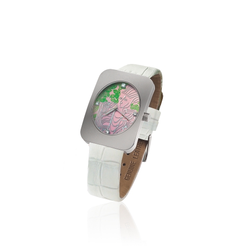 Mr. Hello / The King of Dharma Guardian 3 Watch (Pink with White band)