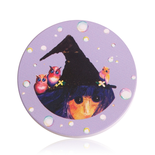 Fortune Fairy Liquid Absorbent Coaster (Purple)
