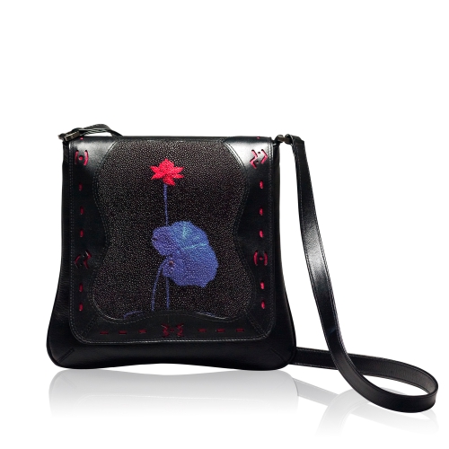Booming and Blooming: Surpassing Shagreen Cross Body Bag