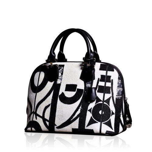 Black & White: Covenant Shagreen Handbag B